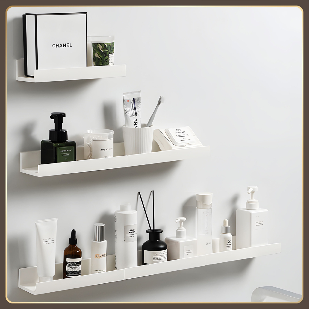 無痕免釘 日式浴室壁掛架 洗手檯化妝品收納 浴室架 浴室置物架 牆上收納架 壁掛層架 壁掛置物架-細節圖8