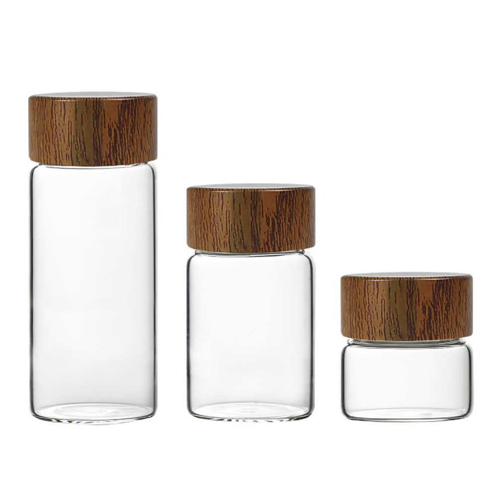 迷你玻璃密封瓶 密封罐 玻璃儲物罐 咖啡豆收納瓶 分裝瓶 茶葉乾料保存 空瓶 分裝罐 迷你瓶-細節圖2