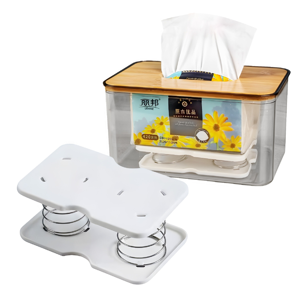 紙巾面紙盒彈簧座 衛生紙彈簧托 面紙彈簧托 紙巾彈簧托 面紙盒彈簧 彈力紙巾托 衛生紙托 彈簧托-細節圖2