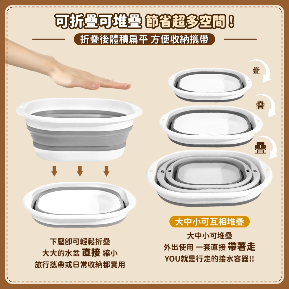 可折疊臉盆 伸縮臉盆 折疊水盆 水盆 臉盆 面盆 洗臉盆 泡腳盆 洗腳盆 洗手盆 洗菜盆 洗衣盆-細節圖3