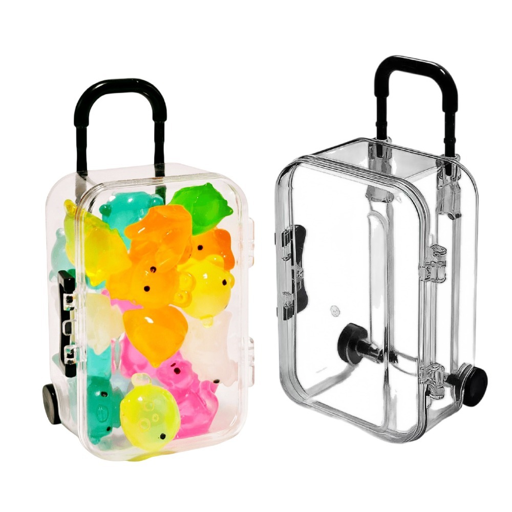 小行李箱首飾盒 迷你拉桿箱 造型收納盒 拉桿箱收納盒 行李箱首飾收納盒 整理盒 飾品收納 小物收納-細節圖2