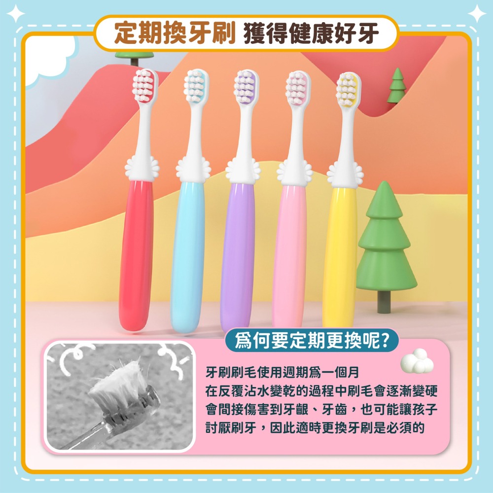 兒童月份軟毛牙刷 2-6歲 7-12歲 兒童牙刷 寶寶牙刷 幼兒牙刷 幼童牙刷 小孩牙刷 月份牙刷-細節圖3
