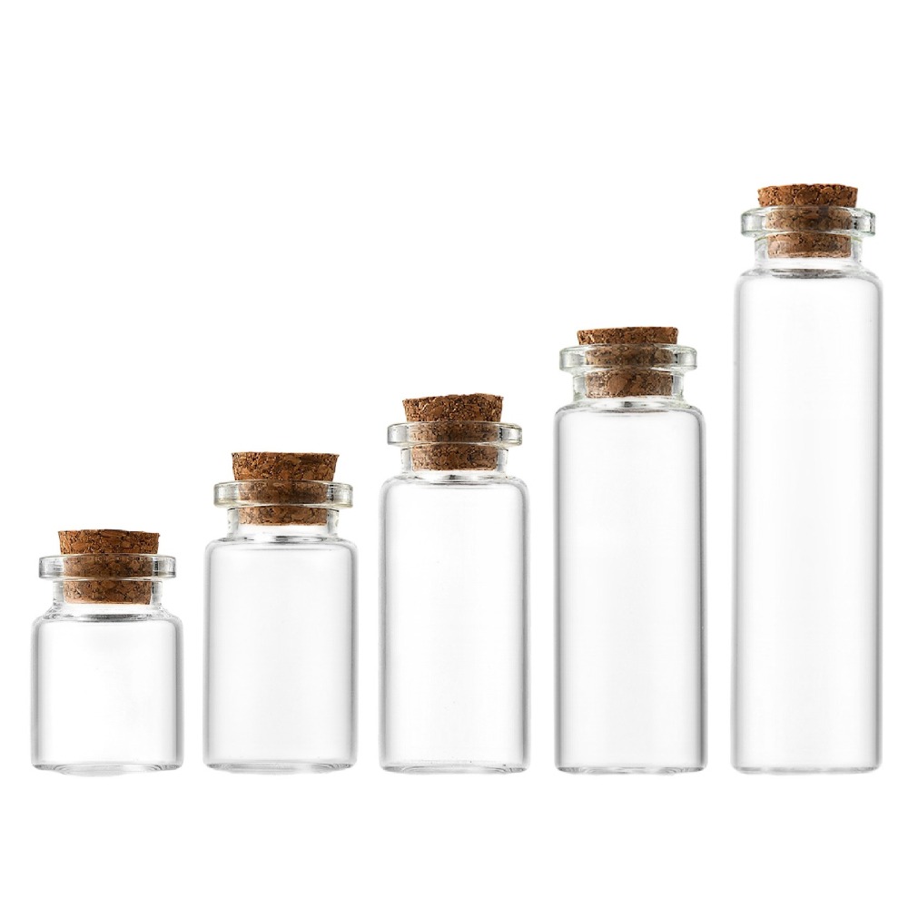 軟木塞瓶 漂流瓶 許願瓶 幸運瓶 金豆瓶 精油瓶 玻璃瓶 分裝瓶 星砂瓶 試管瓶 迷你玻璃瓶-細節圖2