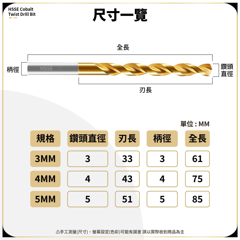 HSSE 含鈷鑽頭 不鏽鋼鑽頭 含稅 鑽孔 洗孔 開孔 電鑽頭 麻花鑽 麻花鑽頭 鎢鋼鑽頭 磁磚鑽頭-細節圖7