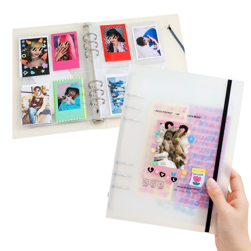 6孔 A5活頁夾 追星卡冊 活頁卡冊 小卡本 相簿 相冊 相片本 卡冊內頁 拍立得相冊 理財收納本-細節圖2