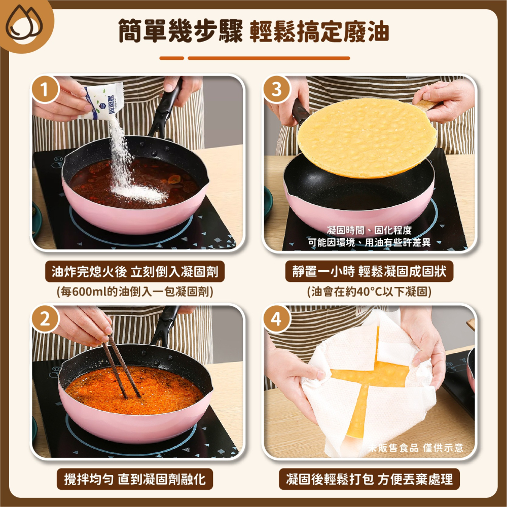 廢油凝固劑 廢油粉 湯汁凝固劑 食用廢油處理 廢油凝固 炸油處理劑 凝固劑 廢油處理 廚房廢油 剩油-細節圖4