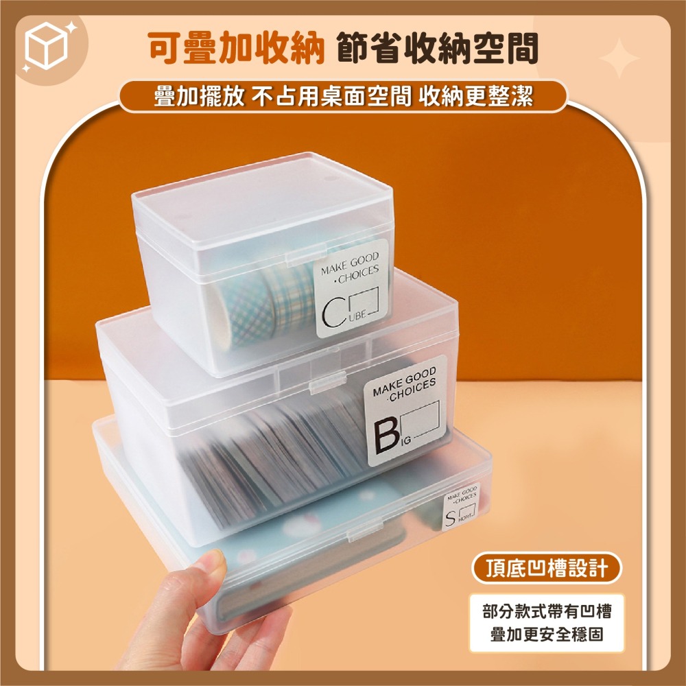 翻蓋磨砂盒 追星 小卡收納盒 貼紙收納盒 數據線納盒 分格收納盒 分類盒 分隔收納 名片收納盒-細節圖3
