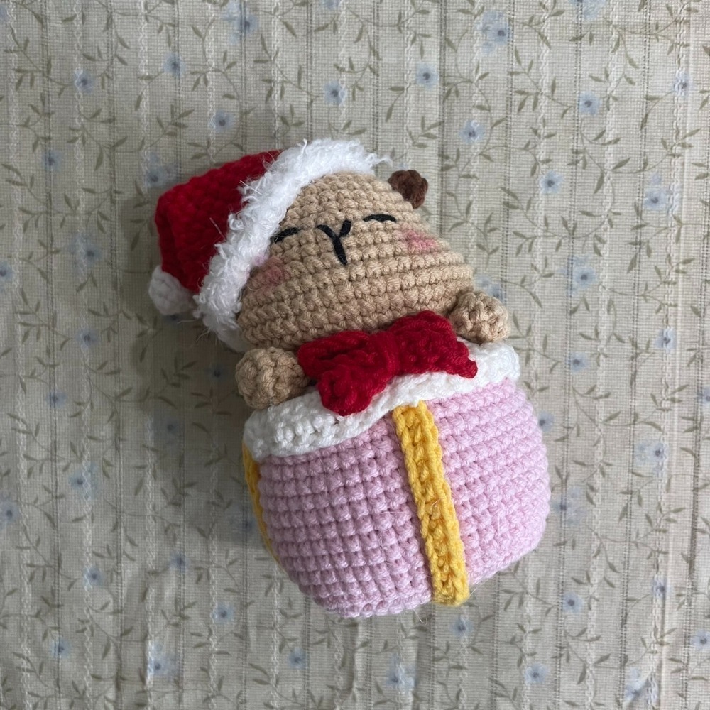 （現貨）【純手工聖誕節織品】聖誕樹、水豚、雪人、聖誕樹湯圓寶寶-規格圖3