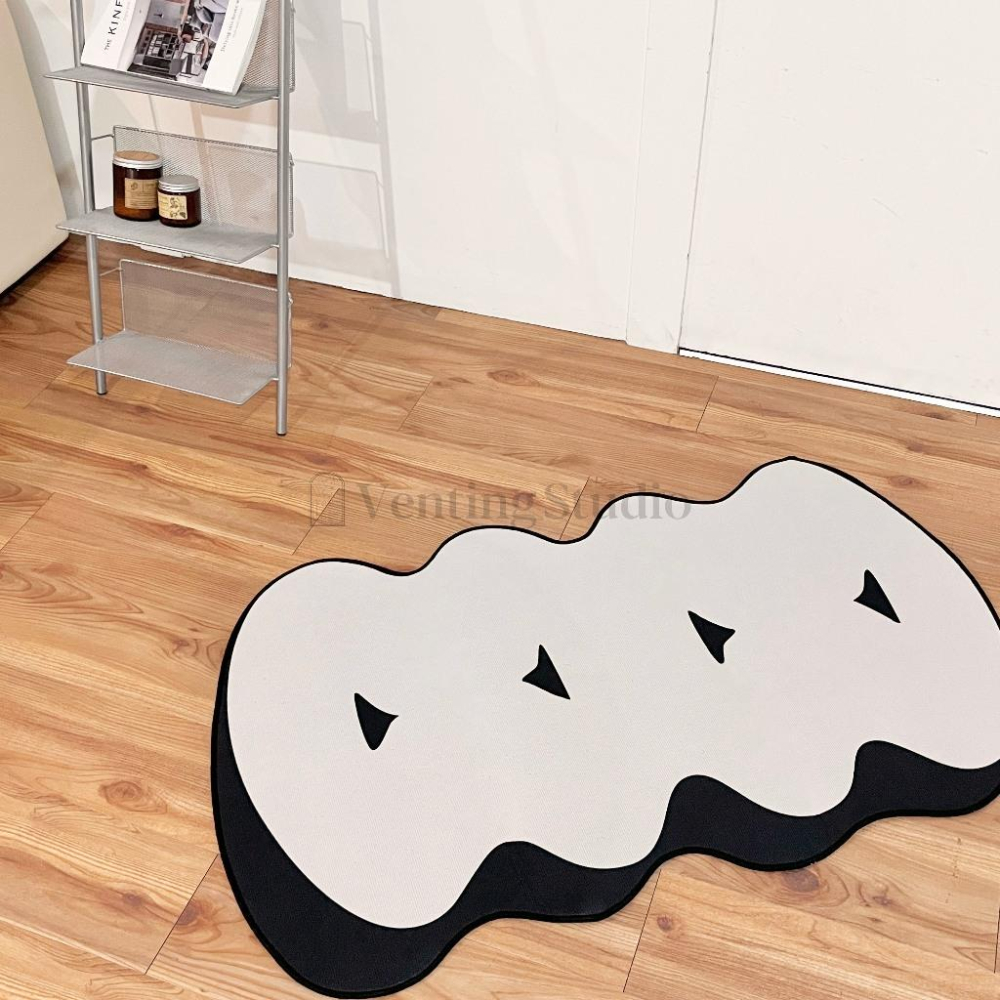 🌵 𝐕𝐞𝐧𝐭𝐢𝐧𝐠 𝐒𝐭𝐮𝐝𝐢𝐨 🌵  | 現貨 | INS風雲朵地毯 浴室地墊 除塵地墊 房間地毯 居家生活-細節圖2