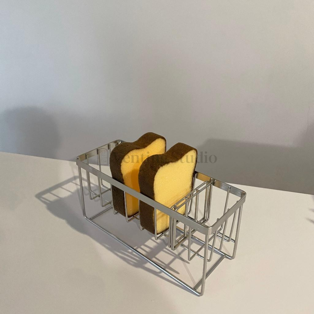 🌵 𝐕𝐞𝐧𝐭𝐢𝐧𝐠 𝐒𝐭𝐮𝐝𝐢𝐨 🌵  | 現貨 | 吐司造型海綿菜瓜布 海綿菜瓜布 洗碗 造型 1組2入-細節圖3