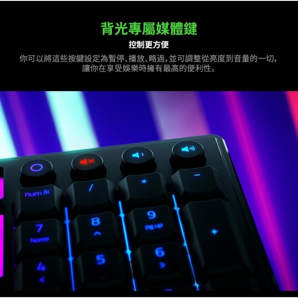 RAZER 雷蛇 ORNATA V3 雨林狼蛛 V3 機械式薄膜混合 電競中文鍵盤-細節圖6