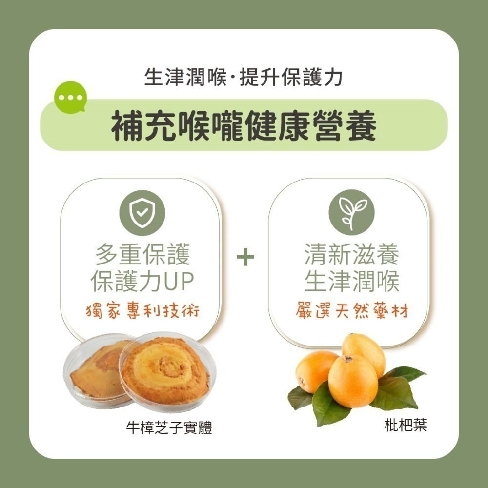 黃金樟芝-樟芝枇杷草本潤喉錠(30顆/包)-細節圖4