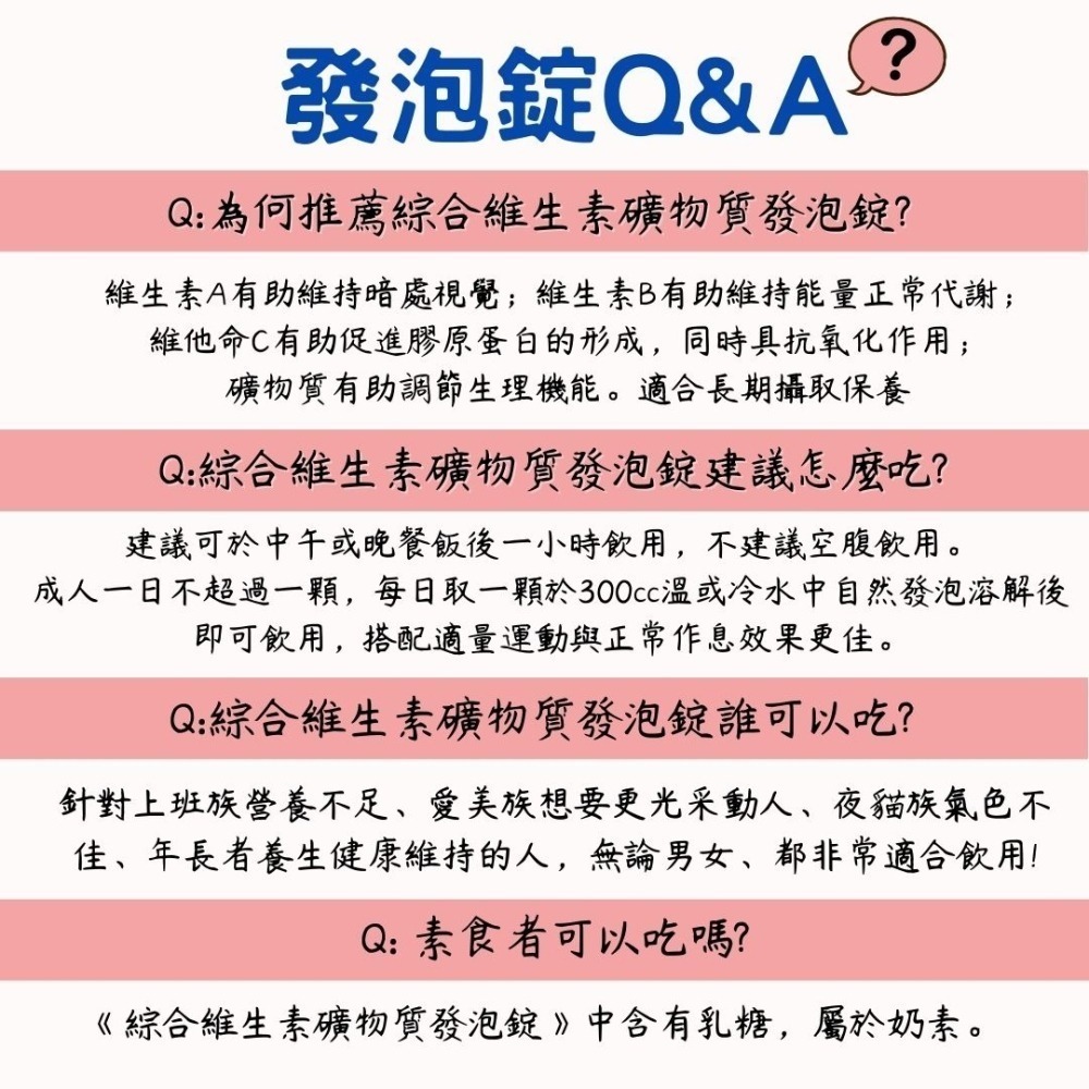 綜合維生素+礦物質發泡錠 水蜜桃風味 維生素A BＣＥ鈣 鎂 鉀 健康維持 營養補給 增強體力(20錠)-細節圖7