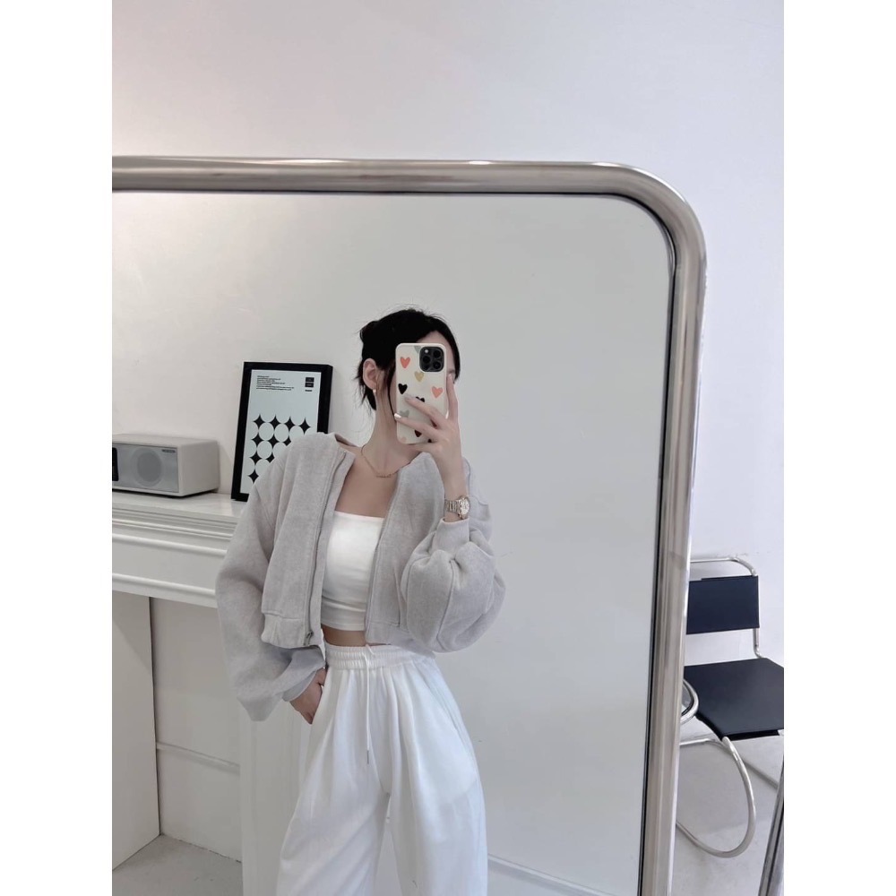 厚磅毛呢短版飛行外套-細節圖2