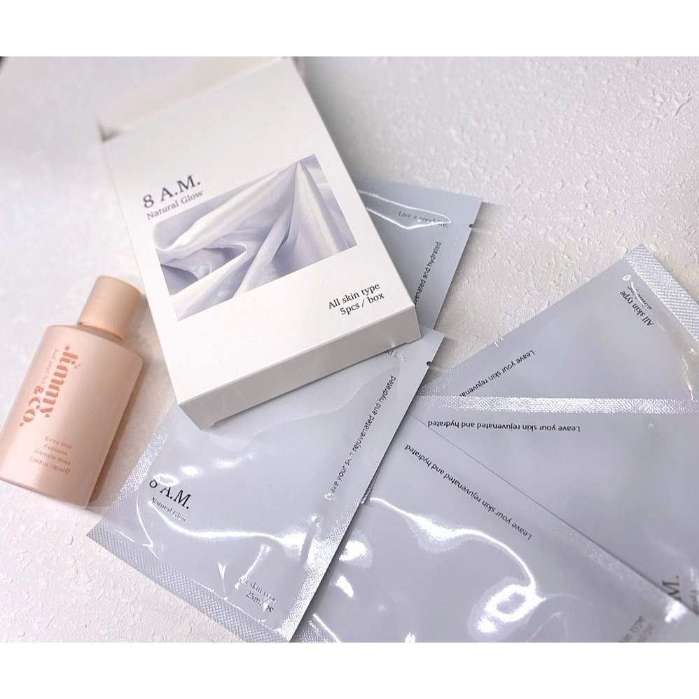 8 a.m.積雪草蝸牛修復保濕面膜5入+ Jimmy&Co緁洣私密潔膚精萃90ml  聯名禮盒-細節圖3