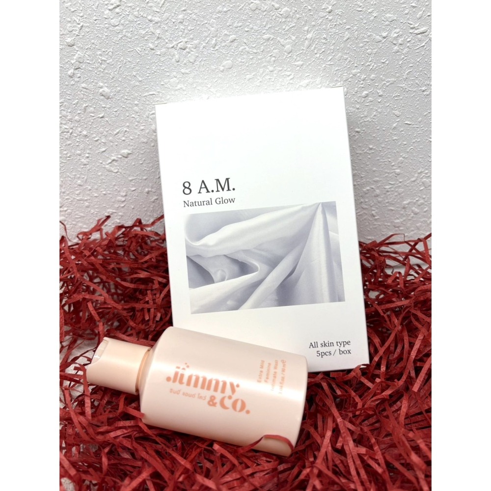 8 a.m.積雪草蝸牛修復保濕面膜5入+ Jimmy&Co緁洣私密潔膚精萃90ml  聯名禮盒-細節圖5