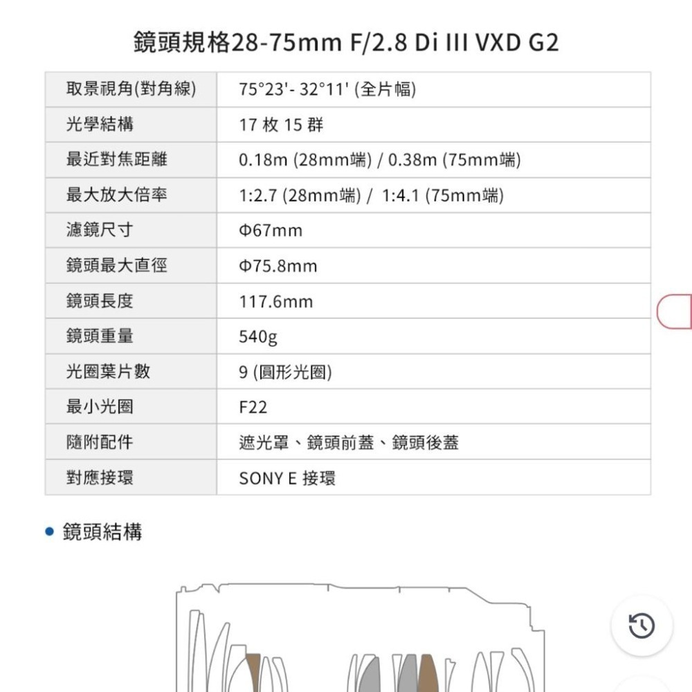 【TAMRON】28-75mm F/2.8 DiIII VXD G2 Sony E Nikon Z A063(公司貨)-細節圖6