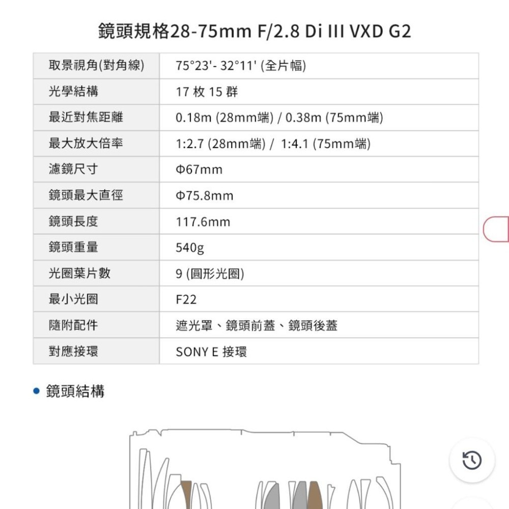 【TAMRON】28-75mm F/2.8 DiIII VXD G2 Sony E Nikon Z A063(公司貨)-細節圖6