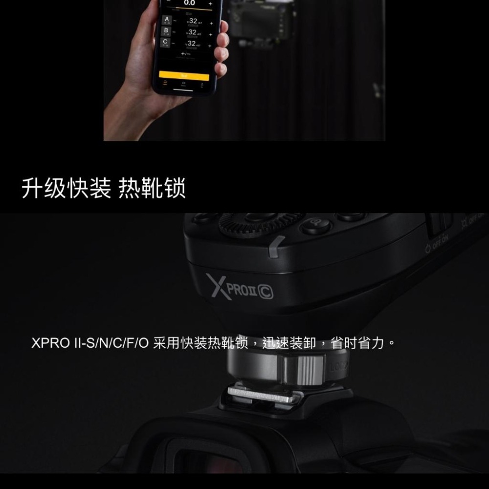 【Godox 神牛】XPRO II TTL無線引閃器 C/N/S/F/O (正成公司貨)-細節圖4