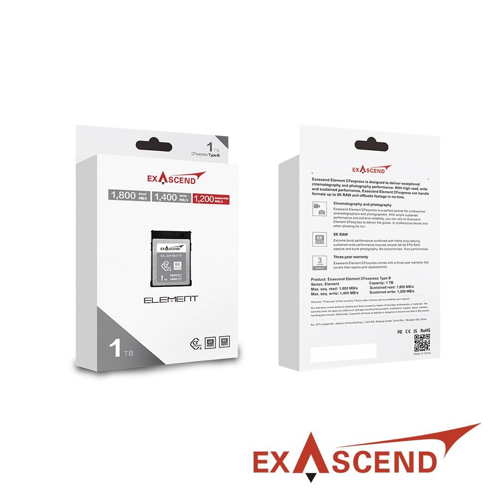【Exascend】Element CFexpress Type B 高速記憶卡 256GB/512GB/1TB 公司貨-細節圖2