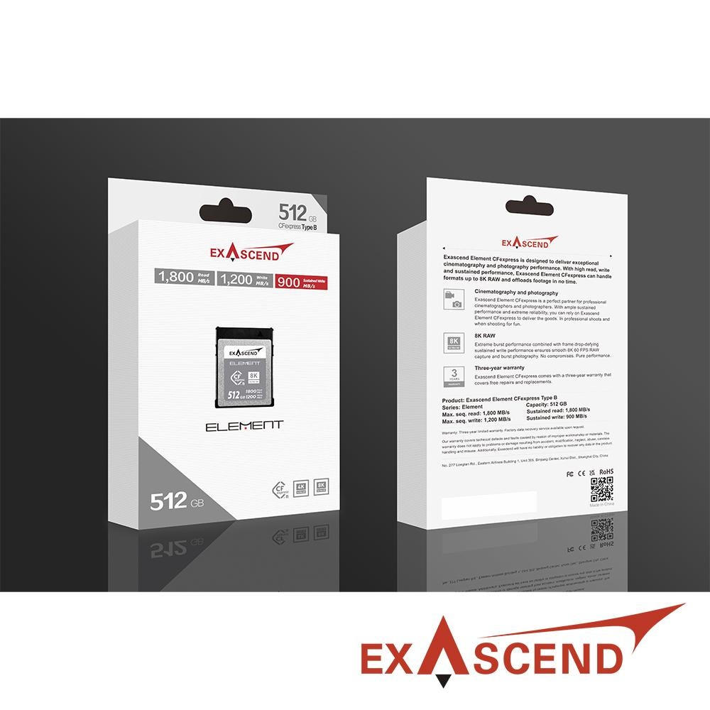 【Exascend】Element CFexpress Type B 高速記憶卡 256GB/512GB/1TB 公司貨-細節圖3