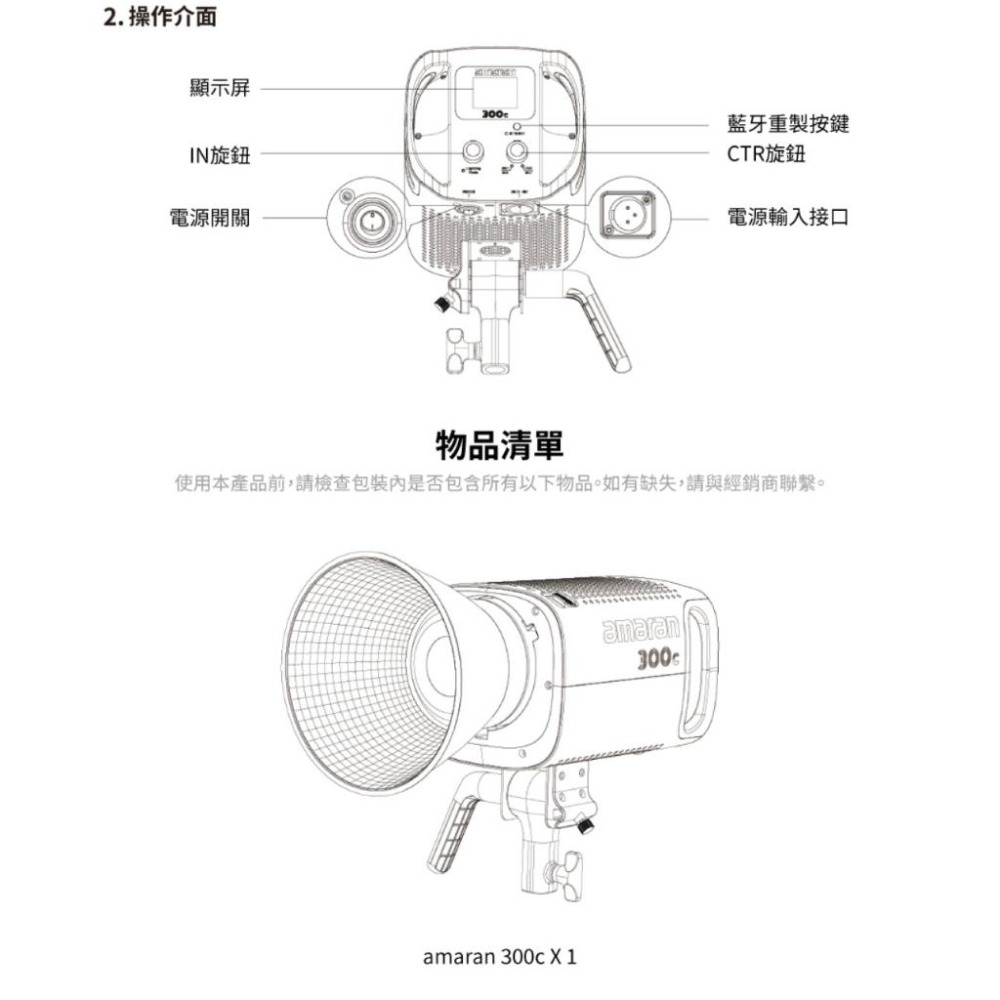 【Aputure】愛圖仕 amaran 300c 全彩聚光燈 白/灰/深灰 (公司貨)-細節圖9