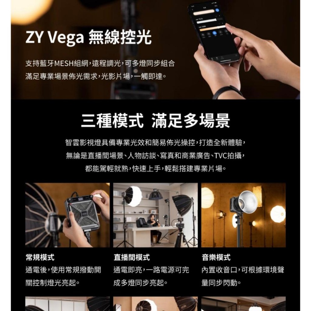 【ZHIYUN】智雲 功率王 G200 超頻影視燈 單燈組 (正成公司貨)-細節圖7