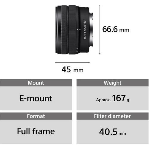 【SONY】SEL2860 FE 28-60mm F4-5.6 具全片幅性能的輕巧標準變焦鏡頭 (公司貨)-細節圖3