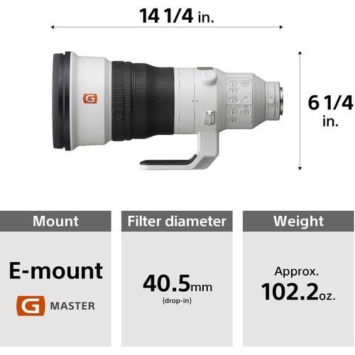 【SONY】SEL400F28GM 大光圈超望遠鏡頭 (公司貨)-細節圖5