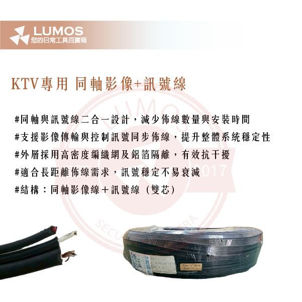 【台灣現貨｜當天出貨】KTV專用同軸影像＋紅白音訊線 80 m｜RG-59/U＋24 AWG 1大2小-細節圖5