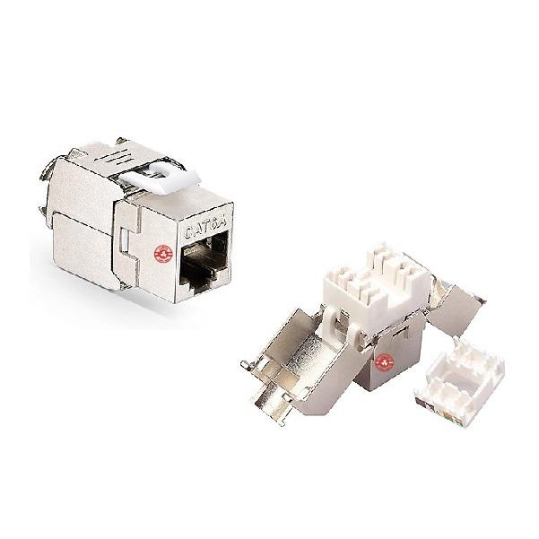 【台灣現貨/當天出貨】CAT.6A/CAT.7 UL規格 遮蔽式網路資訊插座 KEYSTONE 遮蔽式網路插座 10顆裝-細節圖2