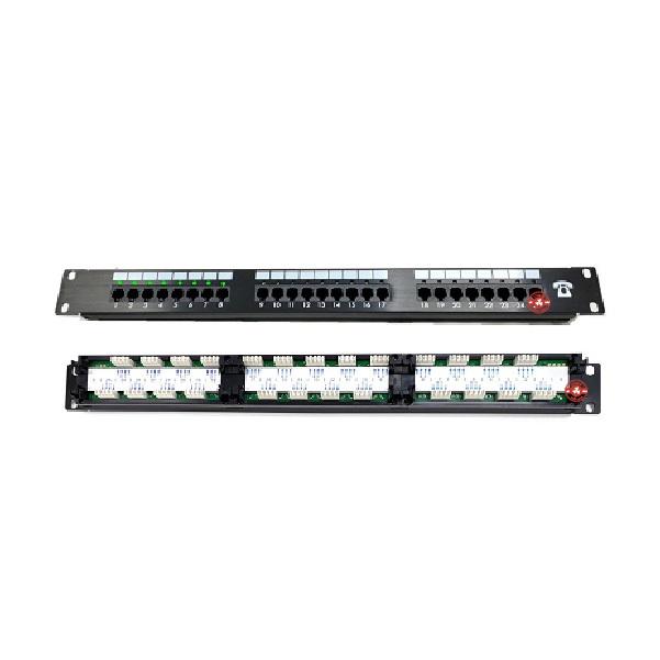 【台灣現貨/當天出貨】4芯 25埠 電話跳線面板 話快接端子板 帶LED燈-細節圖2