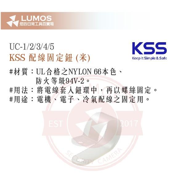 【台灣現貨｜當天出貨】KSS UC-1/2/3/4/5 配線固定鈕｜2分-6分 尼龍扣環 100入-細節圖3