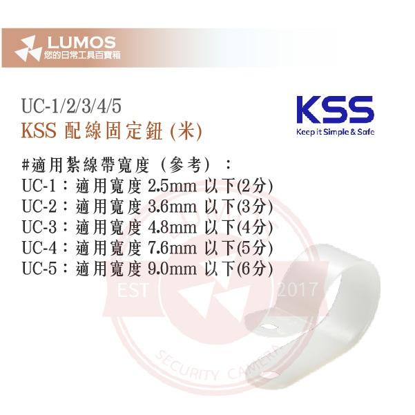 【台灣現貨｜當天出貨】KSS UC-1/2/3/4/5 配線固定鈕｜2分-6分 尼龍扣環 100入-細節圖6
