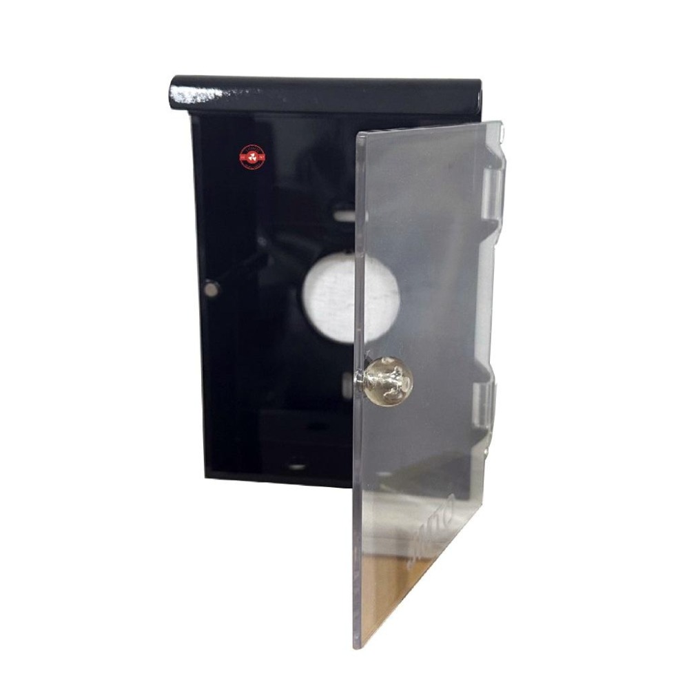 【台灣現貨/當天出貨】雨遮 PC材質門鈴盒/對講機盒 門口機雨遮 黑色壓克力盒 防雨罩 防水箱 保護盒開關盒門鈴電-細節圖4