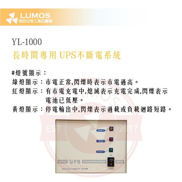 【台灣現貨｜12V用】邑龍 UPS-YL-1KVA 不停電裝置｜可選購電池備援供電-細節圖5