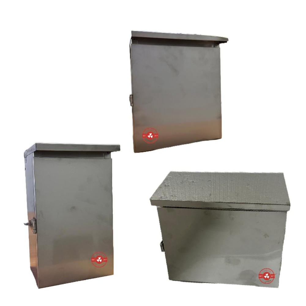 【台灣現貨/當天出貨】不鏽鋼電信防水箱 1聯/2聯/3聯 戶外白鐵箱/配電箱/開關箱/動力箱/電信箱-細節圖2