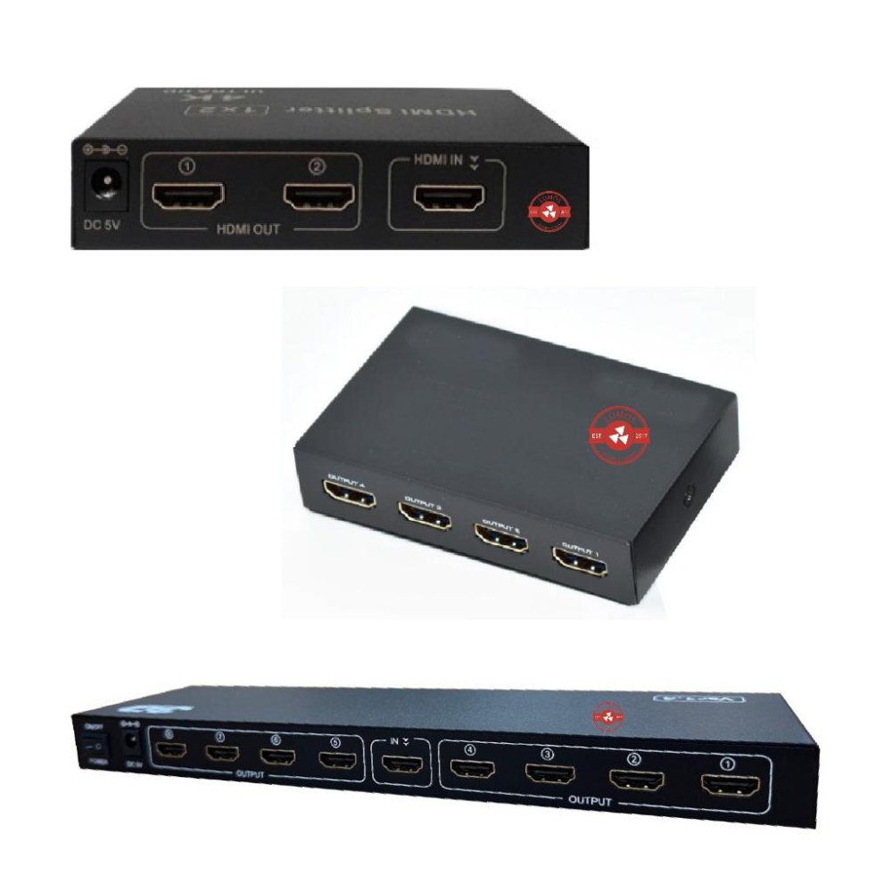 【台灣現貨/當天出貨】HDMI分配器 2/4/8分配 HDMI影音分配器 4K 一進二出/一進四出/一進八出-細節圖2