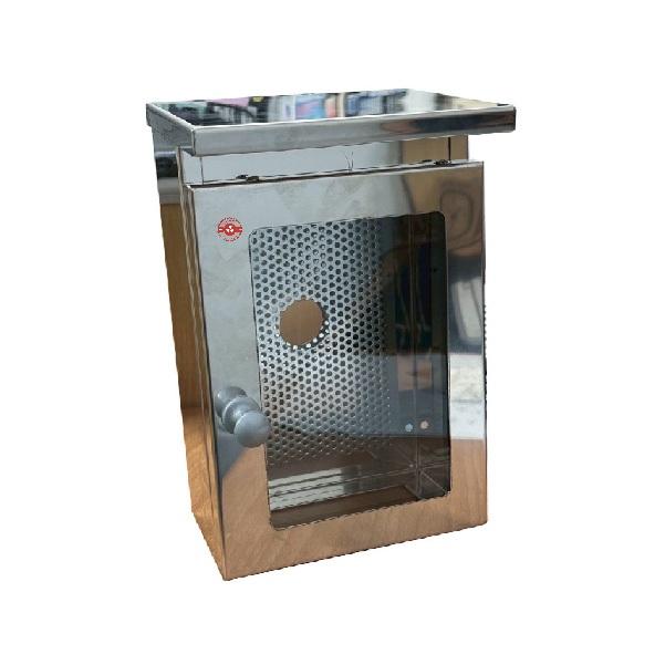 【台灣現貨｜當天出貨】不銹鋼信箱雨遮｜透明玻璃門 對講機防雨罩 台灣製-細節圖2