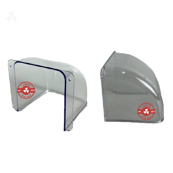 【台灣現貨/當天出貨】採光罩小雨遮 防雨罩 門鈴/門口機/門禁感應 防雨罩 防水雨遮 PC材質耐曬耐摔 內頁有尺寸-細節圖2