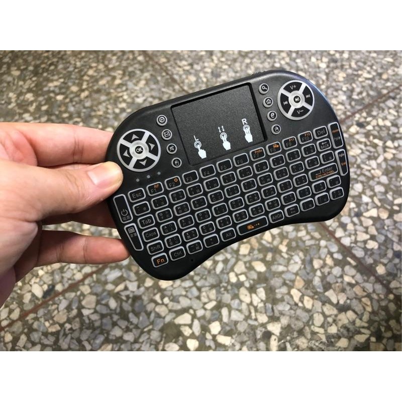 【現貨免運】背光 掌上注音鍵盤滑鼠 繁體注音輸入 鍵盤滑鼠組 掌上無線鍵盤-細節圖8