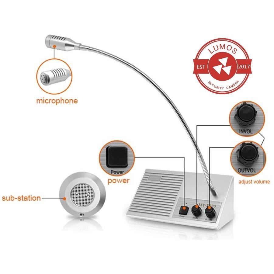 【現貨免運/當天寄送】雙向對講機話 擴音器 窗口雙向對講機 銀行/醫院/車站/櫃台/售票 窗口對話擴音器 MY-E320-細節圖4
