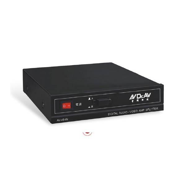 【台灣現貨｜當天出貨】影音訊號分配器｜Dr.AV AV-484N｜2入4出訊號切換器-細節圖2
