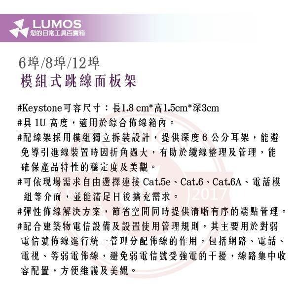 【台灣現貨｜當天出貨】模組式跳線面板架｜6埠/8埠/12埠｜網路配線架/Keystone空面板/機櫃用｜附耳架螺絲-細節圖3