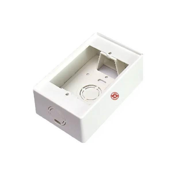 【台灣現貨｜當天出貨】  一聯塑膠明線式 BOX｜新型單聯 底座一體成型｜白色-細節圖2
