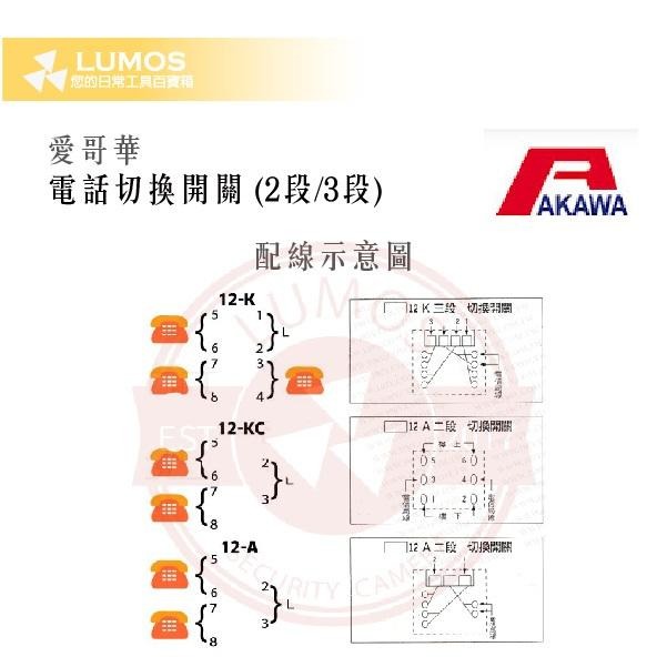 【台灣現貨｜當天出貨】  AKAWA 愛哥華 電話切換開關 12A/12K/12KC｜2段/3段 電話傳真切換器-細節圖7