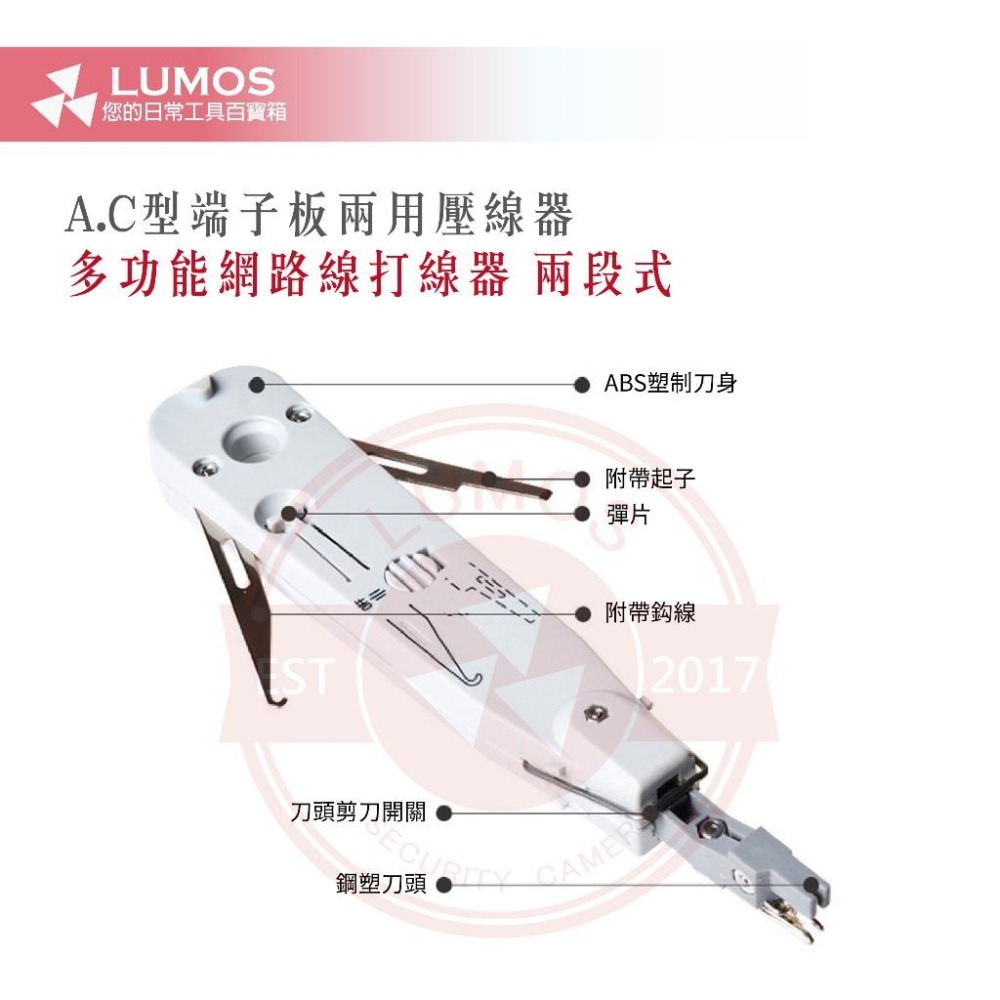 【台灣現貨/當天出貨】A/C型 端子板兩用壓線器 多功能網路打線器 兩段式 端子板插線工具 打線工具-細節圖7