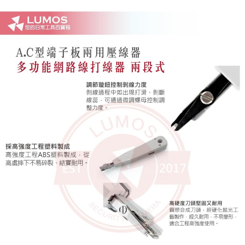 【台灣現貨/當天出貨】A/C型 端子板兩用壓線器 多功能網路打線器 兩段式 端子板插線工具 打線工具-細節圖9
