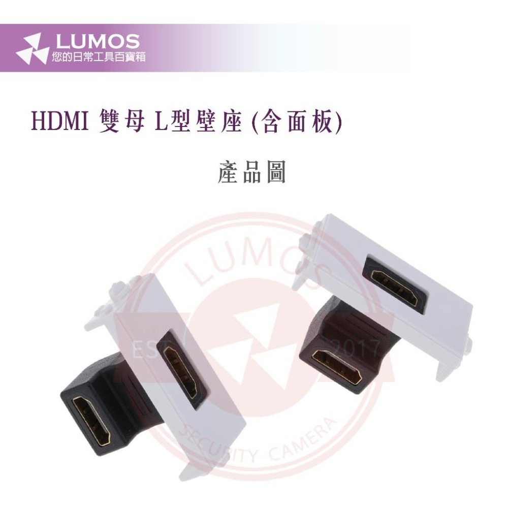 【台灣現貨/當天出貨】HDMI 雙母頭 L型壁座 含面板-細節圖6