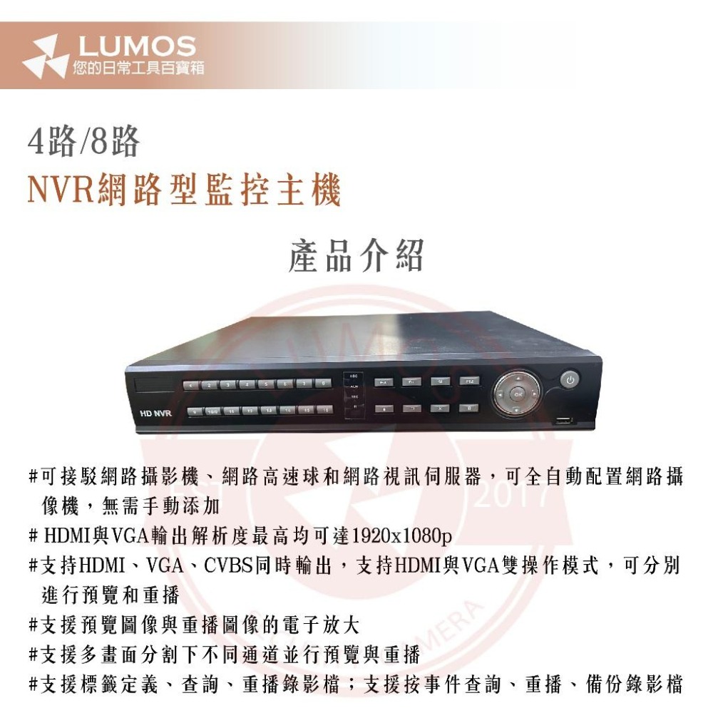 【台灣現貨/當天出貨】網路型錄放影機 NVR 4路/8路-細節圖3